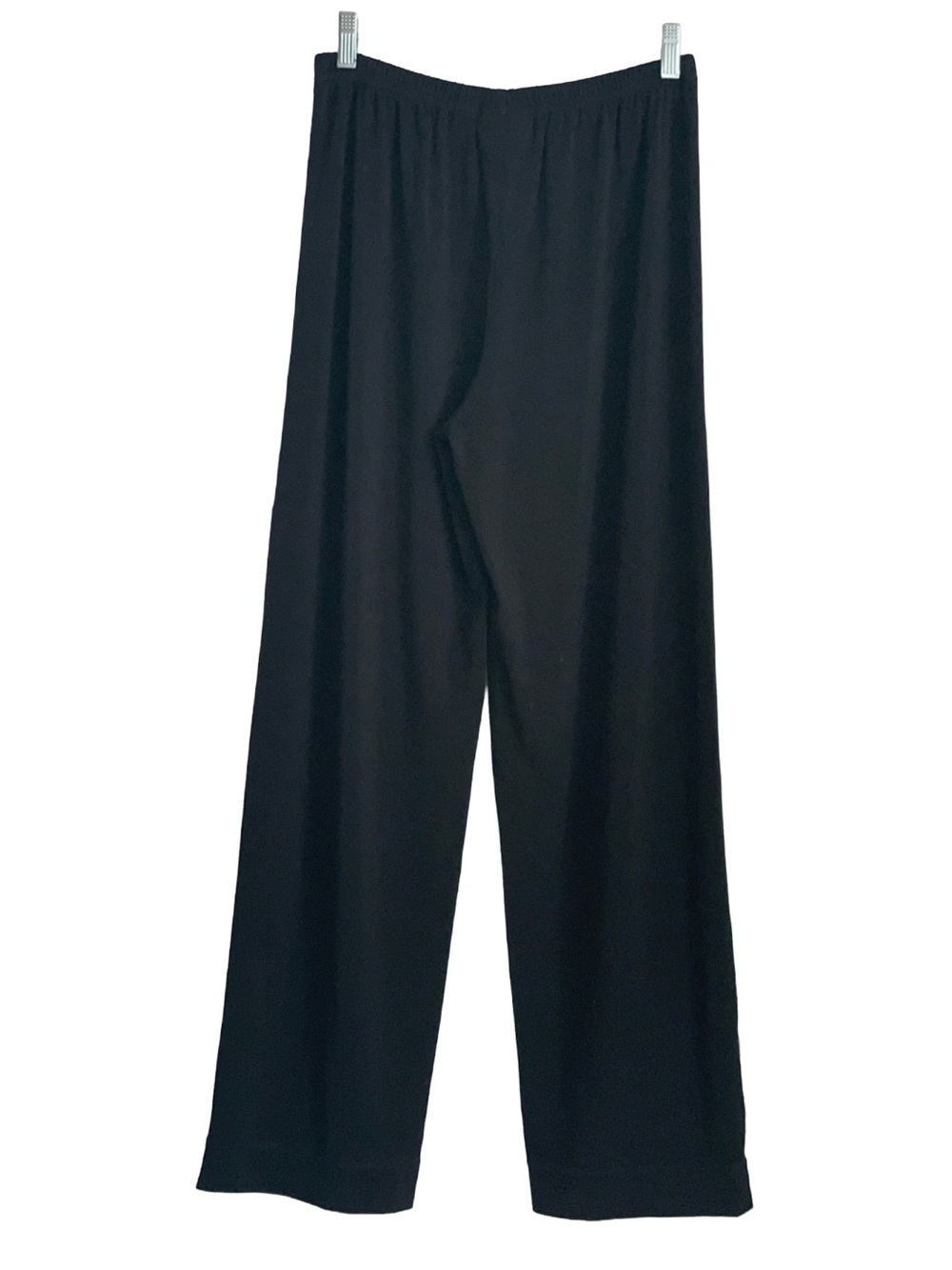 CHICOS Women’s Black Straight Leg Elastic Waist Pull On Trouser Pants